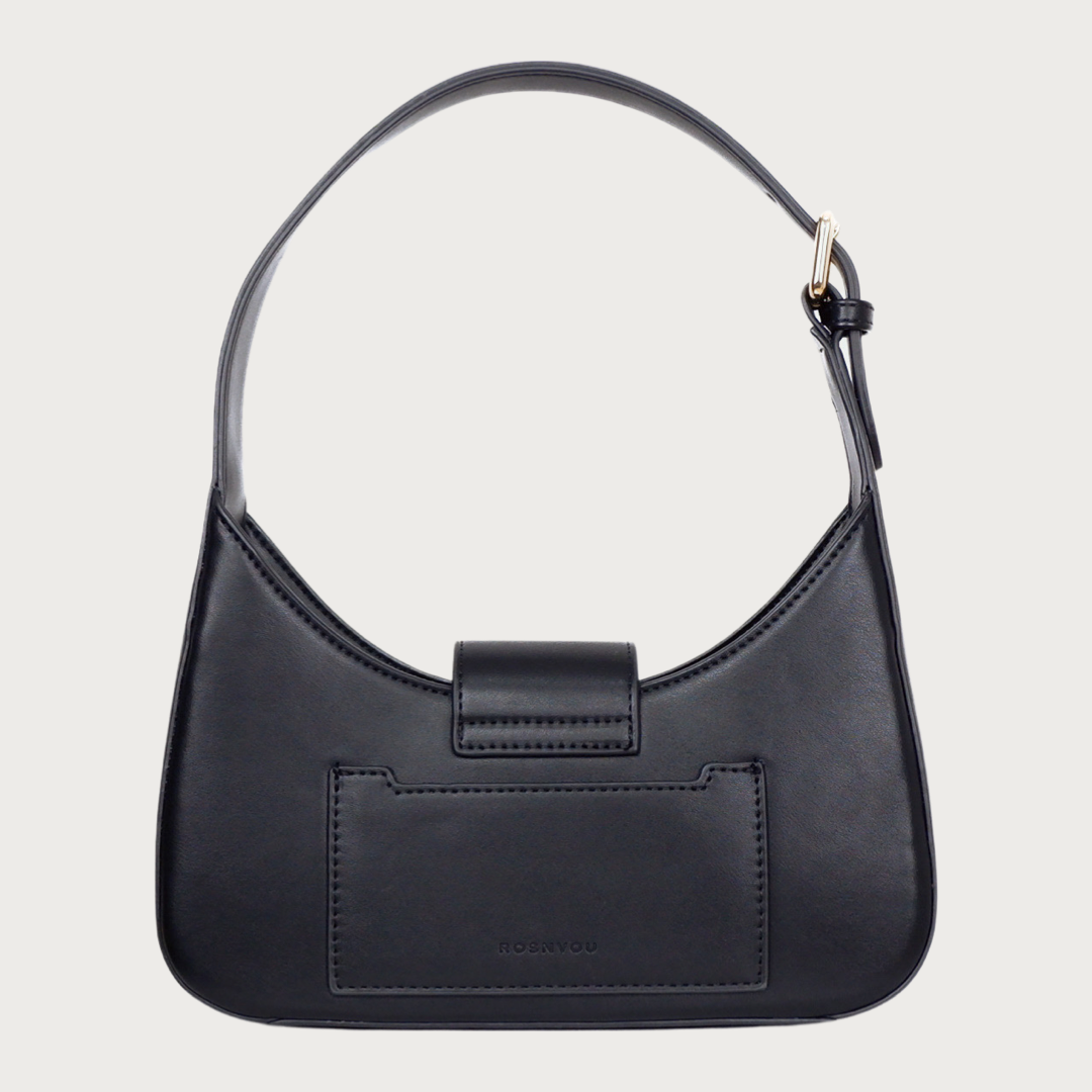 Classic minimalist made by soft vegan leather with enhanced by the metal hardware