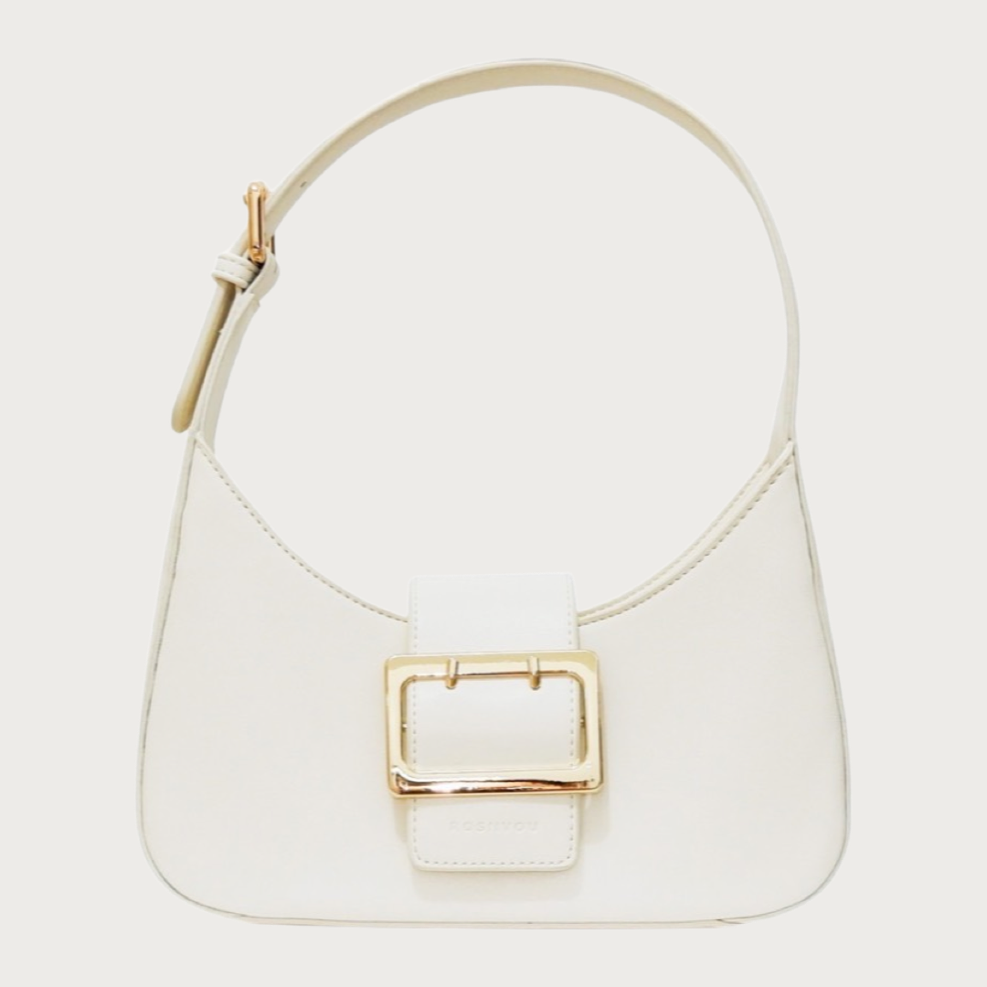 Classic minimalist made by soft vegan leather with enhanced by the metal hardware