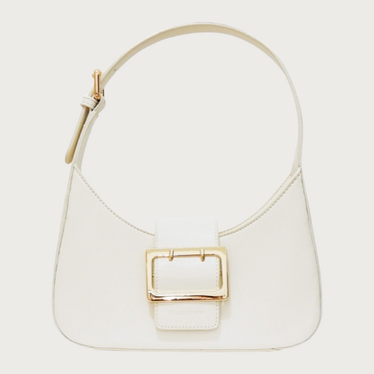 Classic minimalist made by soft vegan leather with enhanced by the metal hardware